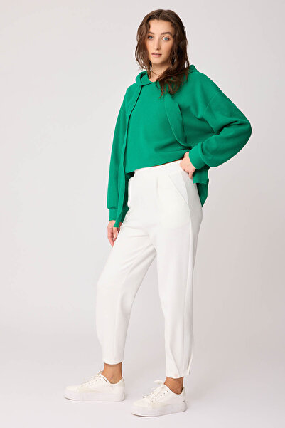 Vitrin Πλεκτό παντελόνι με κουμπιά με ελαστική μέση