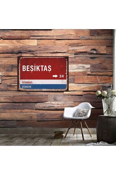 DURUSOY Ρετρό ξύλινη αφίσα από MDF - Αστεία αποφθέγματα, γραφές τοίχου, τοπία...