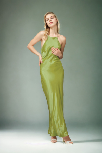 Vitrin Satin Rope Strap Dress