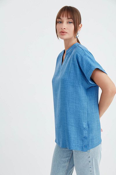 Vitrin Μπλούζα με γιακά Judge Off Shoulder - Κουμπί