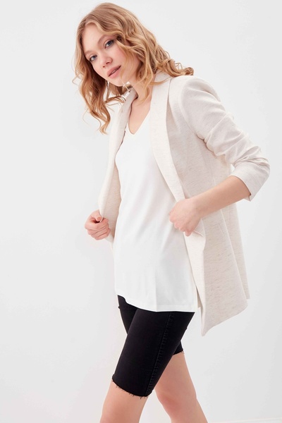 Vitrin V-neck Short Sleeve Cotton T-shirt