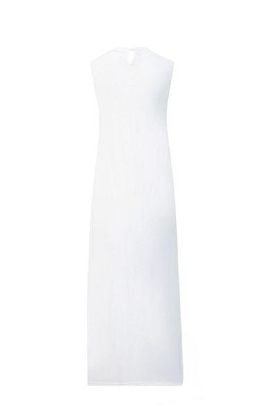 Armine Ecru Zero Sleeve Lingerie Dress - Ortd9041