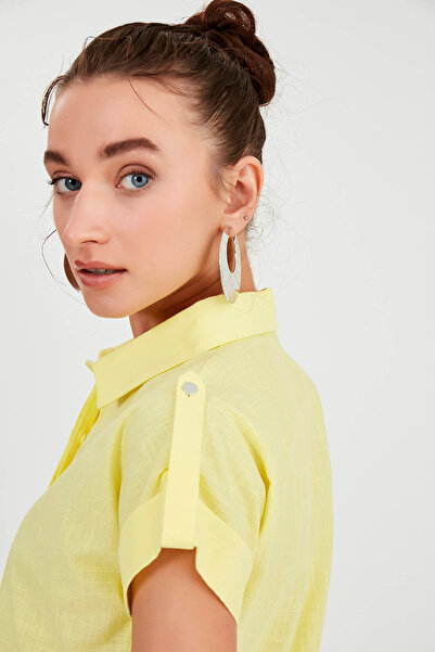 Vitrin Short Sleeve Shirt with Sleeve Detail