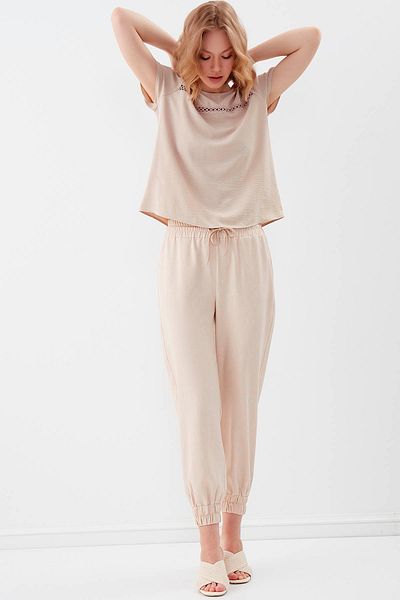 Vitrin Elastic Waist and Leg Trousers