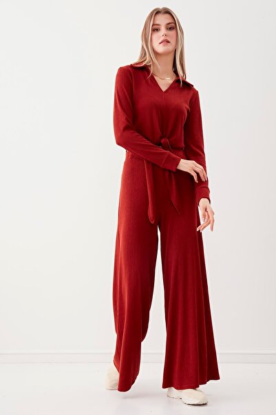 Vitrin Wide Leg Knitted Trousers