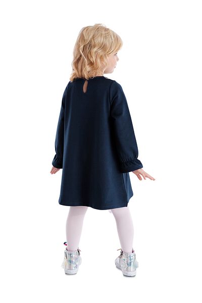 Denokids Lilycorn Marineblau - Tüllkleid für Mädchen, elastische Ärmel