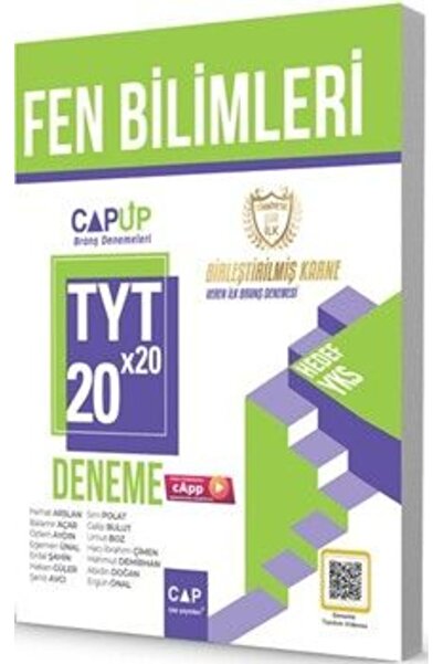 Çap Yayınları TYT Fen Bilimleri 20 x 20 Up Deneme Fenomen Seçimi Ayraç Hediyeli