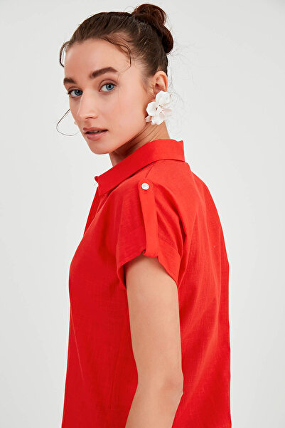 Vitrin Short Sleeve Shirt with Sleeve Detail