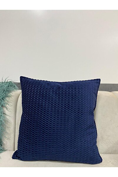 KIRLENT KILIFI 1 ADET 45*45 ŞÖNİL KADİFE KUMAŞ LACİVERT RENK