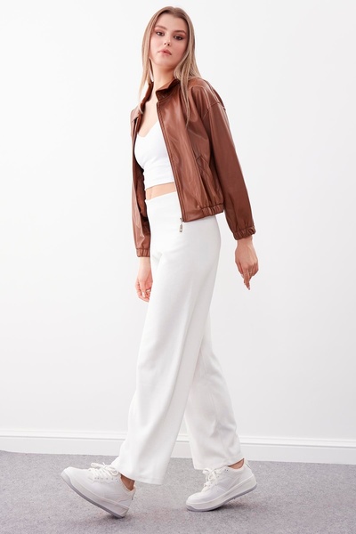 Vitrin Wide Leg Knitted Trousers