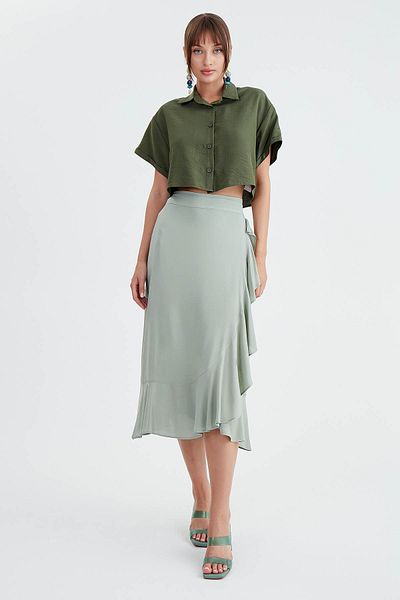 Vitrin Frilly Midi Φούστα