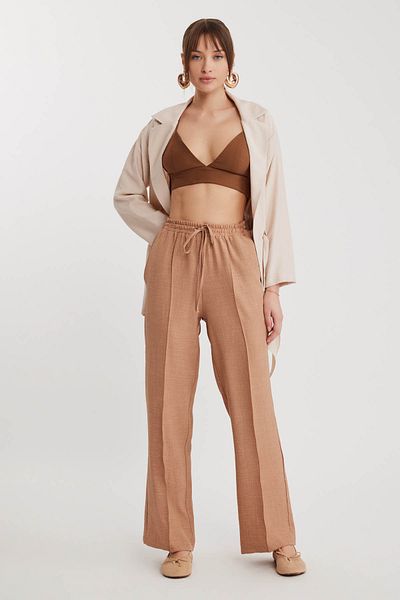 Vitrin Pantaloni elastici cu dantelă în talie