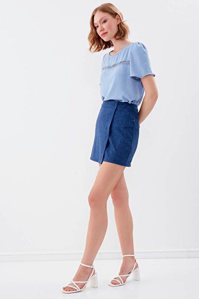 Vitrin Mini Skirt - Buttoned Design
