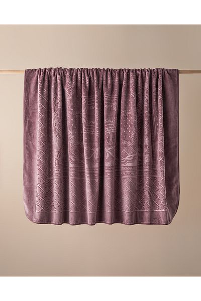 English Home Pătură dublă Purple Timeless Emboss - 200x220 cm