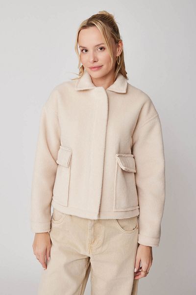 Vitrin Crop Jacket with Large Pockets