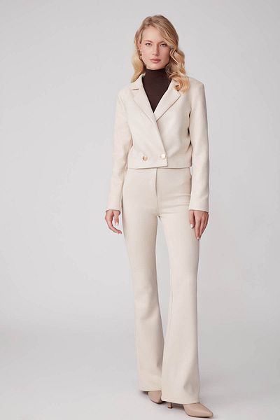Vitrin Μπουφάν Crop Suede με διπλό κουμπί