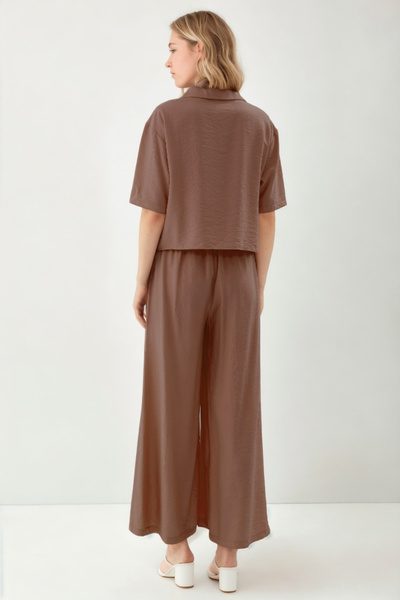 Vitrin Wide Leg and Elastic Back Trousers