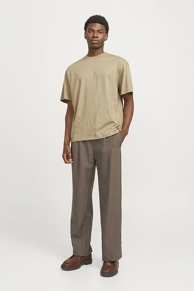 Jack & Jones Jjebradley O-Neck Σκούρο Μπεζ μπλουζάκι SS Noos 12249319