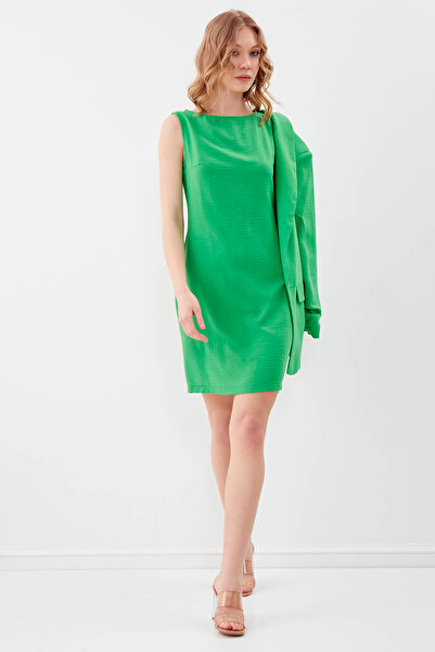 Vitrin Viskózové lněné šaty s nulovým rukávem