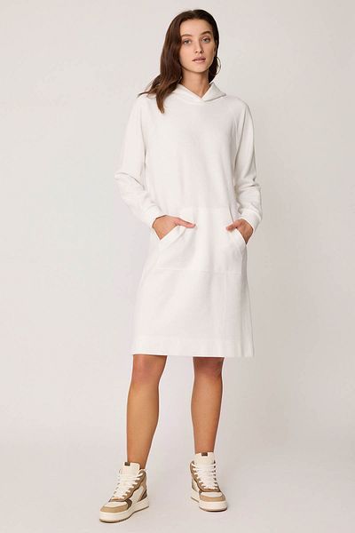 Vitrin Hooded Knitted Dress with Front Pocket