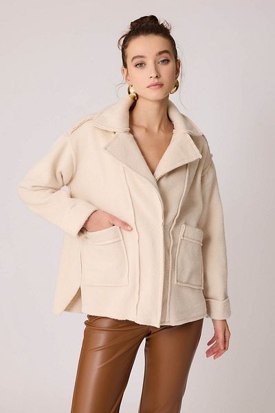 Vitrin Double Pocket Zipper Backstitch Jacket Size: m