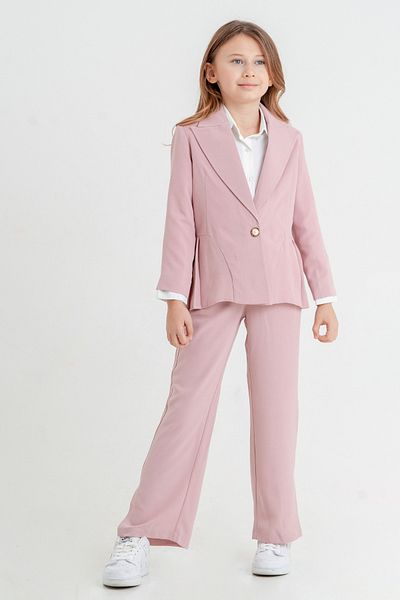 GİYİCEM TEKSTİL Girl's Pleated Triple Suit - 4409
