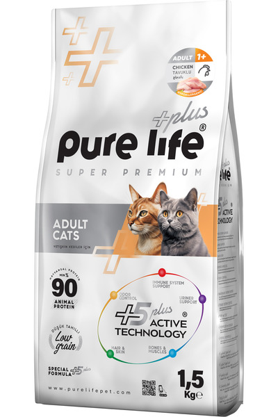 PureLife Pure Life Plus Tavuklu Yetişkin Kedi Maması 1.5 Kg