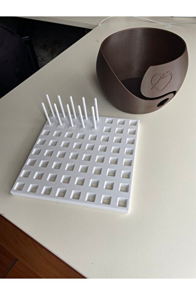 Morpiko - Knitting Yarn Bowl and Motif Stand Set - Knitting Set