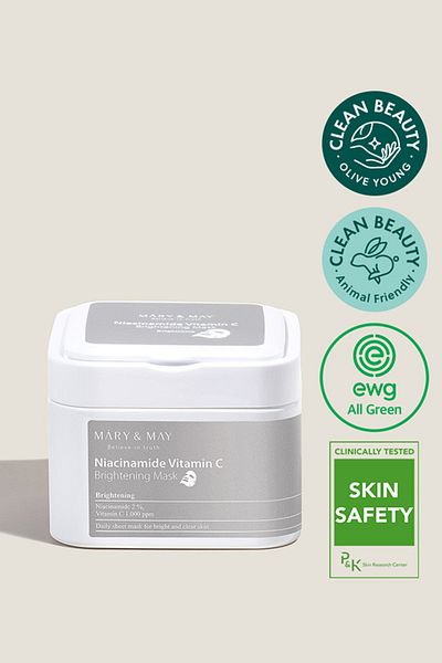 Mary & May Niacinamide Vitamin C - 30 Pcs / 400 Gr Brightening Mask
