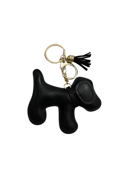 Jaida Moda Dog Figured Tassel Bag Charm and Keychain