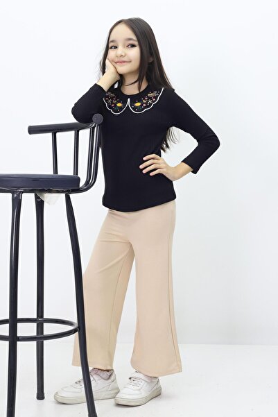 mini kanka Двоен комплект чорапогащник с камбанка за момиче 4-12 години с дет...