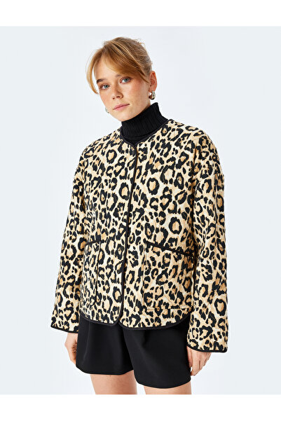 Koton Καπιτονέ μπουφάν με στρογγυλή λαιμόκοψη με τσέπες