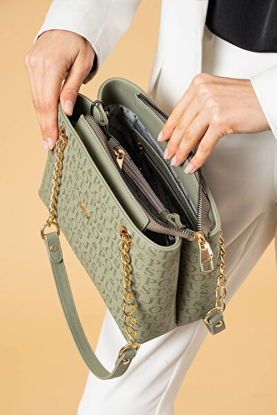 JP POLO Women's Original Just Polo Chain Hand and Shoulder Bag Size: 24 X 20 cm