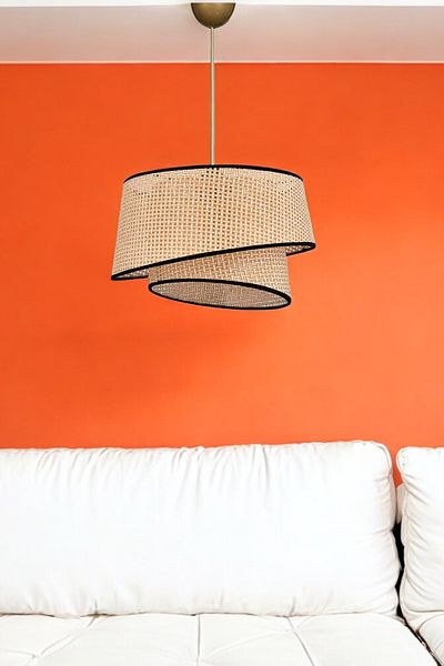 BBY HOME & DESIGN Modern Bohemian Chandelier - Wicker Pendant Lamp Joaninha Model