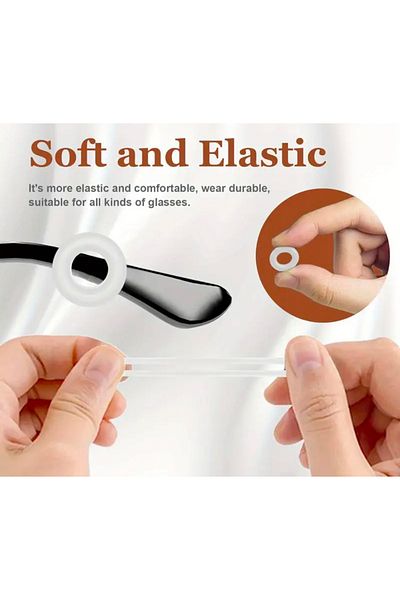 glasses accessory Glasses Back of Ear Silicone Glasses Silicone Back of Ear Transparent 1 Pair