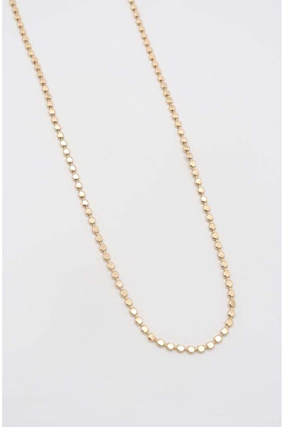 GOLD UZUN ÇELİK KOLYE (60CM)
