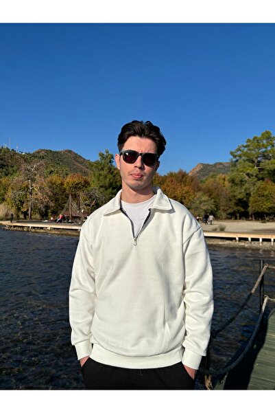 Butik Yarım Yaka Fermuarlı Sweatshirt