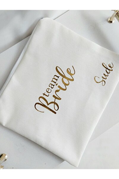 Team bride hediyelik /Nedimeler için hediyelik clutch /makyaj çantası