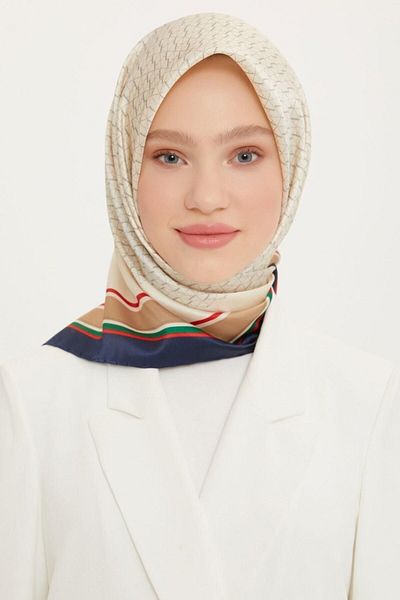 Armine Nostalgia Series Silk Twill Scarf 8724D-04