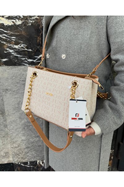 Just Polo حقيبة يد وكتف نسائية أصلية بسلسلة، مناسبة للمجموعات اليومية المتنوع...