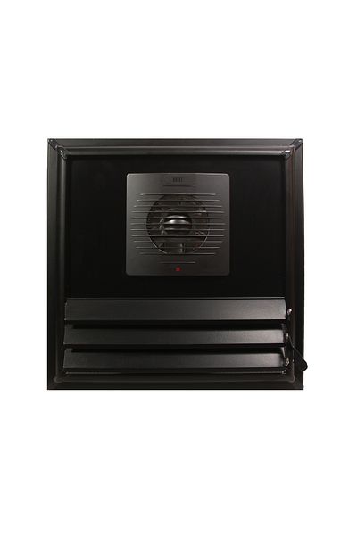 kadıoğlu menfez sineklik Matte Black Aluminum Surface Bonding Grille with 65X70 Aspirator (Ventilation - Fan)
