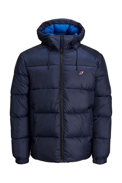 Jack & Jones Jack Jones Slope Puffer Jacket Men's Navy Blue Coat 12215147-04