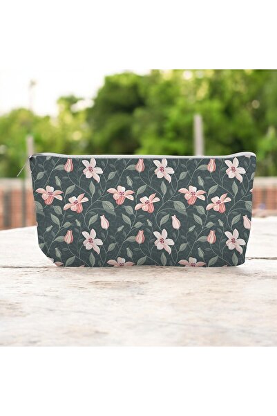 riyaz حامل أقلام من القماش اللبلاب - مع منفاخ وبطانة، مقاس 21 × 10 × 6 سم