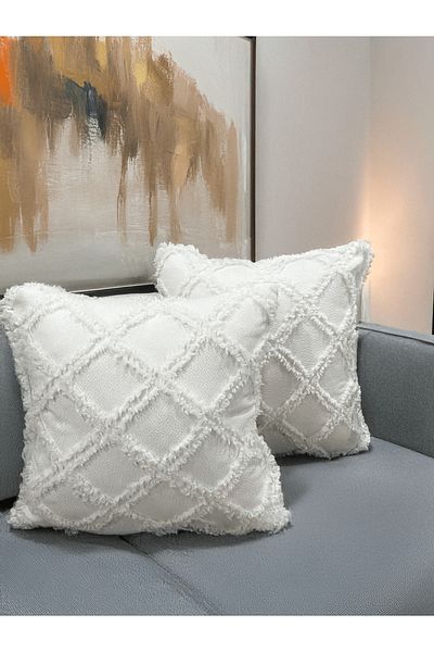 KAYALI HOME Special Design Decorative Set of Two Throw Pillow Cover