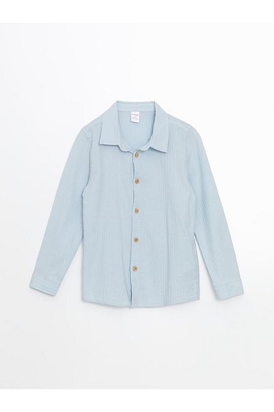 LC Waikiki Cămașă pentru băieți LCW Kids Textured Crinkle