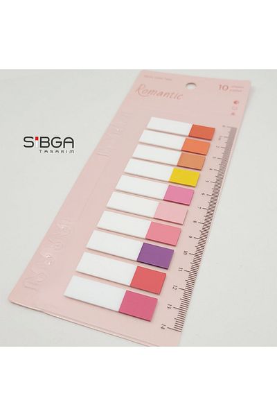 sibga tasarım Transparent Colored Postit Post-it Post ItBookmark Bookmark Postit Sticker Note Paper 200 Sheets