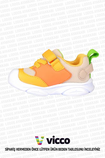 Vicco Beijing Model Baby Girl and Child Light Beige Sports Shoes