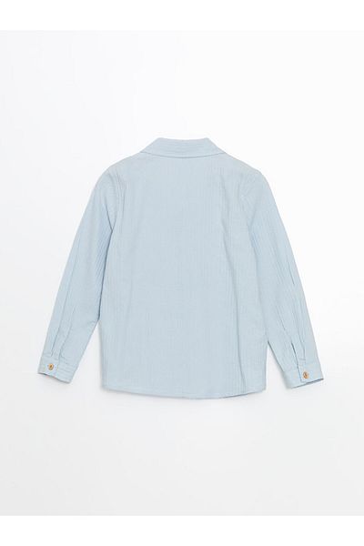 LC Waikiki Cămașă pentru băieți LCW Kids Textured Crinkle