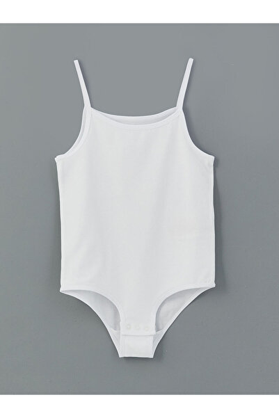 LC Waikiki LCW Kids Kare Yaka Kız Çocuk Çıtçıtlı Body