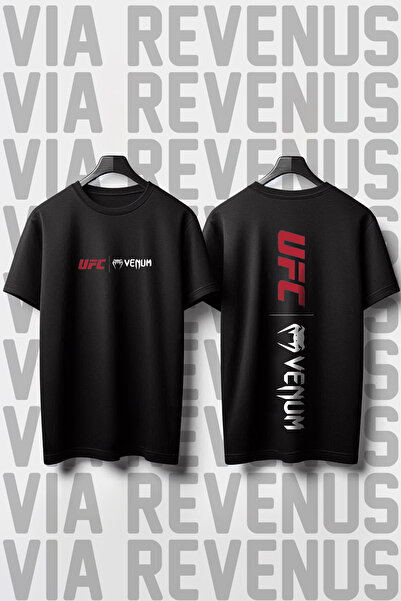 Vordevia Tricou unisex cu decolteu lat cu imprimeu UFC